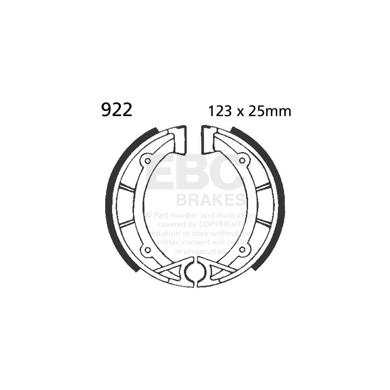 Brake shoe set EBC