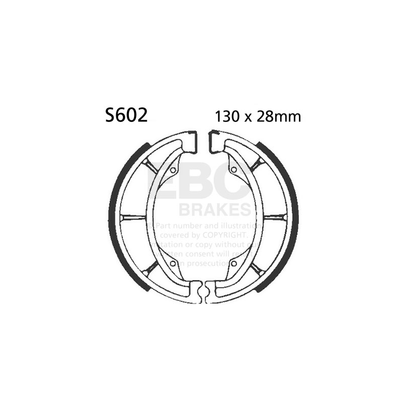 Brake shoe set EBC inclusiv arcurile