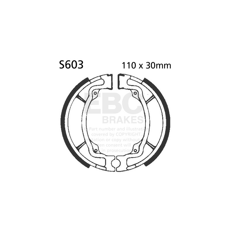 Brake shoe set EBC inclusiv arcurile