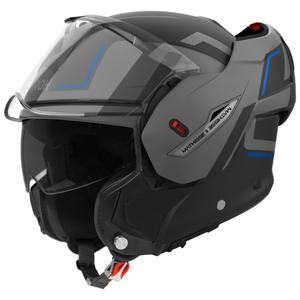Casca de motocicleta Airoh Mathisse 2 Genius de tip flip-up albastru mat