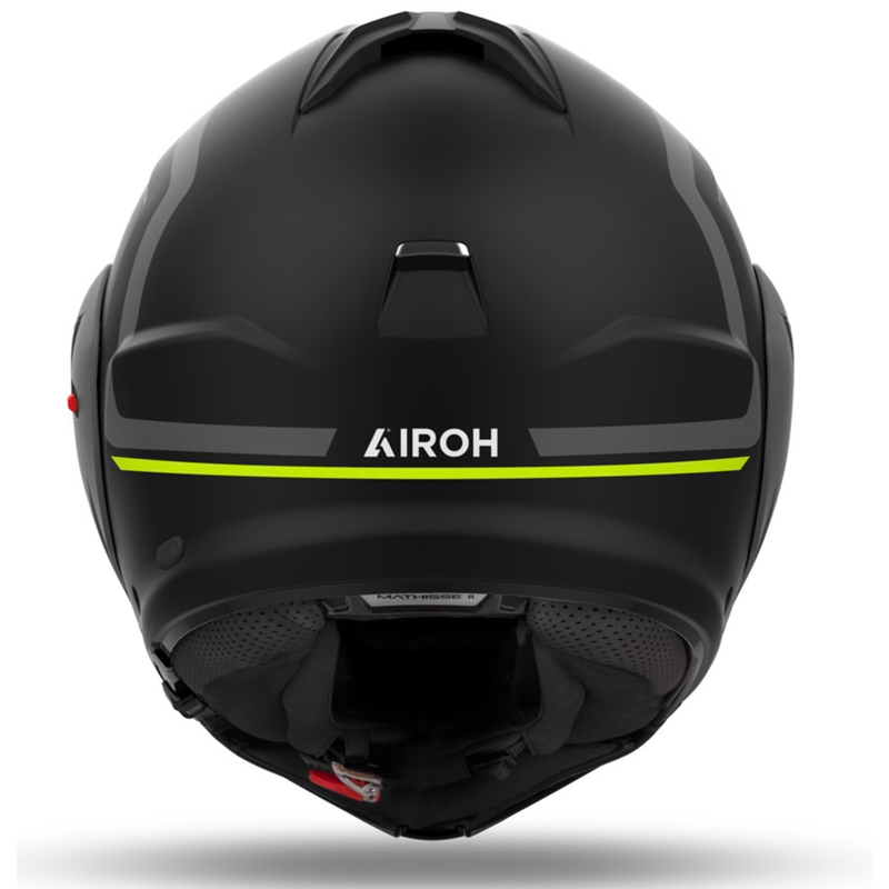 Casca de motocicleta Airoh Mathisse 2 Genius de tip flip-up galben mat