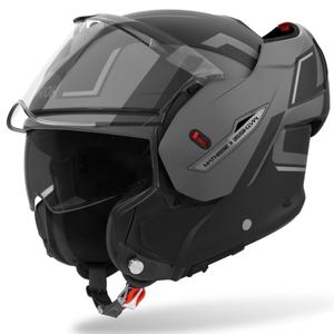 Casca de motocicleta Airoh Mathisse 2 Genius, rabatabila, gri mat