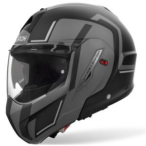 Casca de motocicleta Airoh Mathisse 2 Genius, rabatabila, gri mat