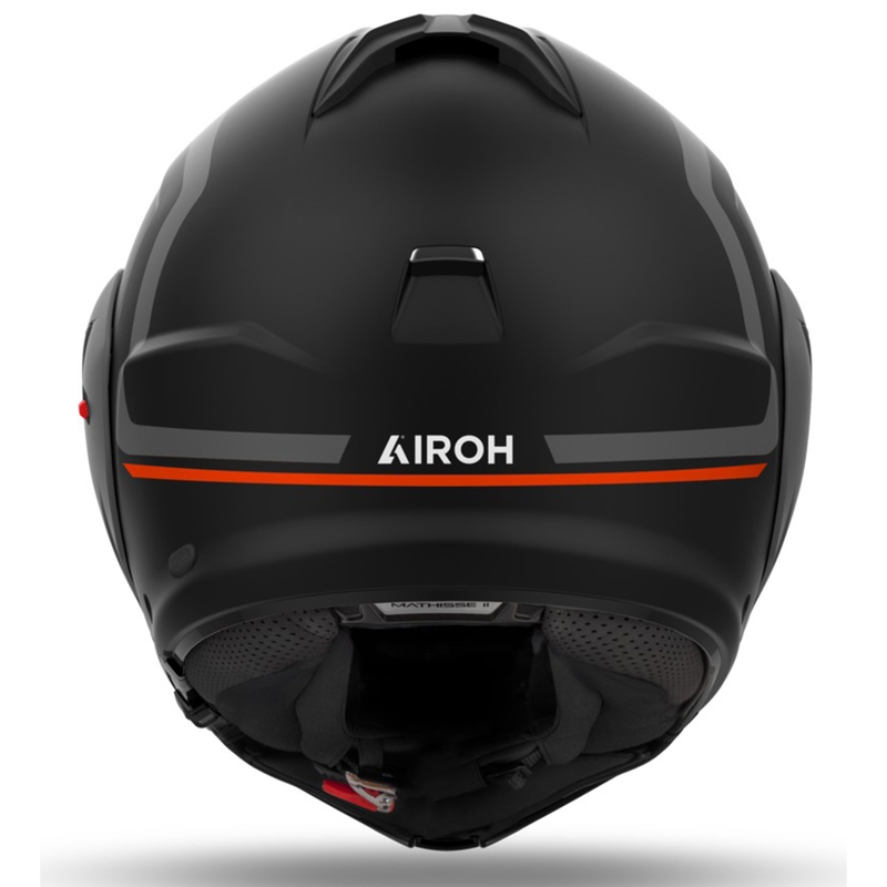 Casca de motocicleta Airoh Mathisse 2 Genius cu rabatabil portocaliu mat