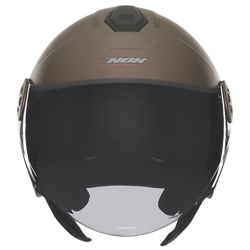Casca de motociclete deschisa NOX N182 bronz mat