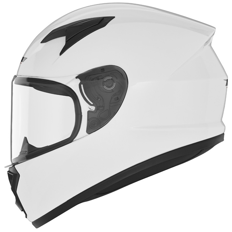 Cască integrală pentru motocicletă NOX N731 pentru copii, albă