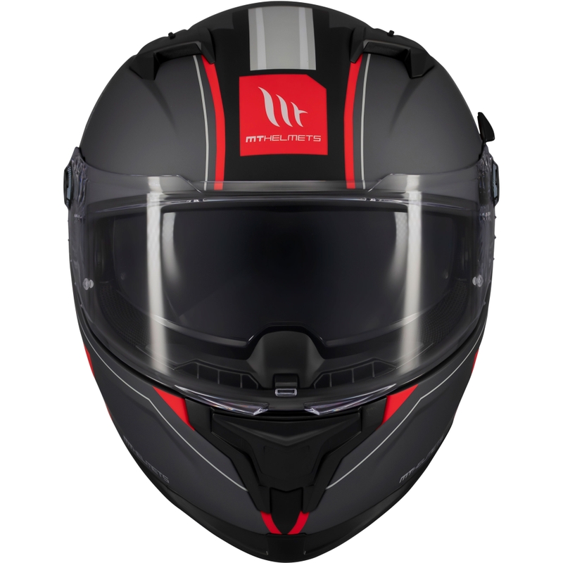 Casca integrala pentru motocicleta MT Braker SV Charm negru-rosu mat