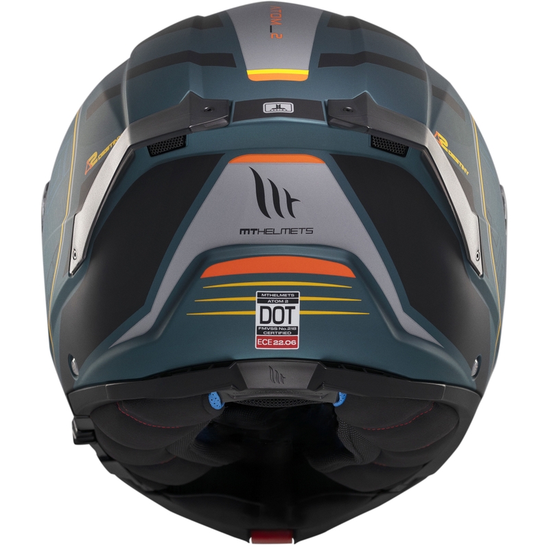 Cască de motocicletă flip-up MT Atom 2 SV Destiny verde-negru mat