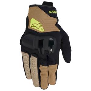 Mănuși Moto Alpinestars Chrome V2 Kaki închis-Negru-Galben