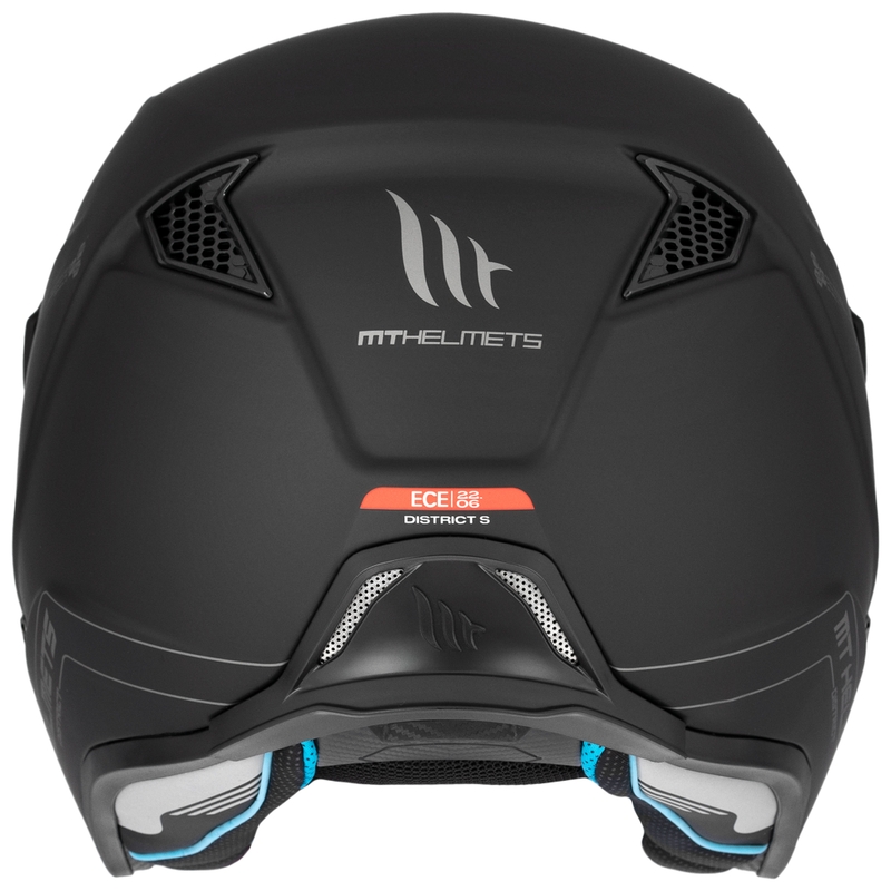 Casca Moto Trial MT District SV Solid Open Face Negru Mat