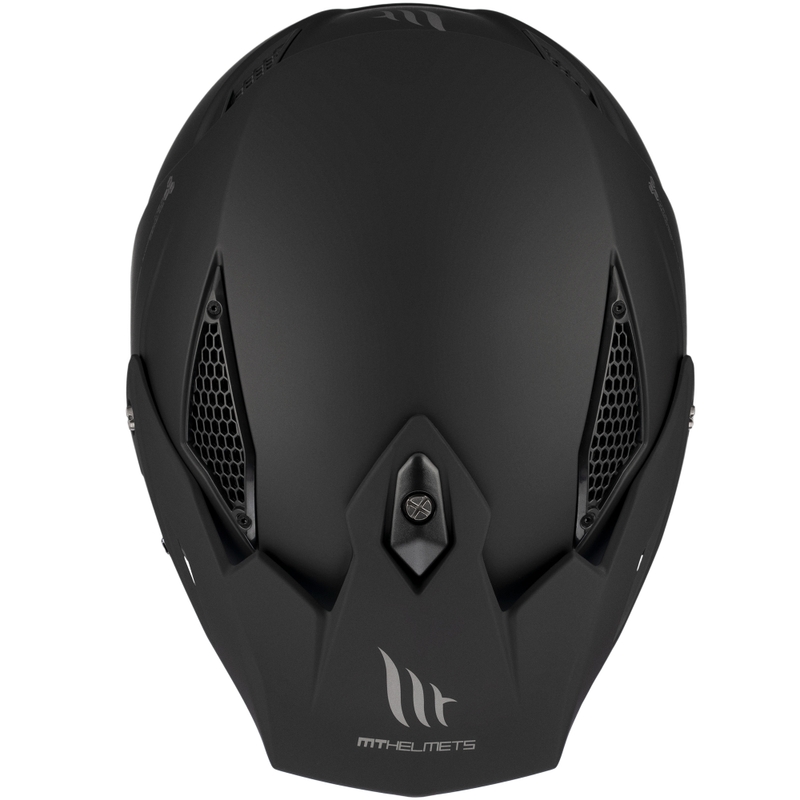 Casca Moto Trial MT District SV Solid Open Face Negru Mat