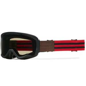 Ochelari de motocross iMX Endurance Rust negru-rosu cu plexiglas afumat