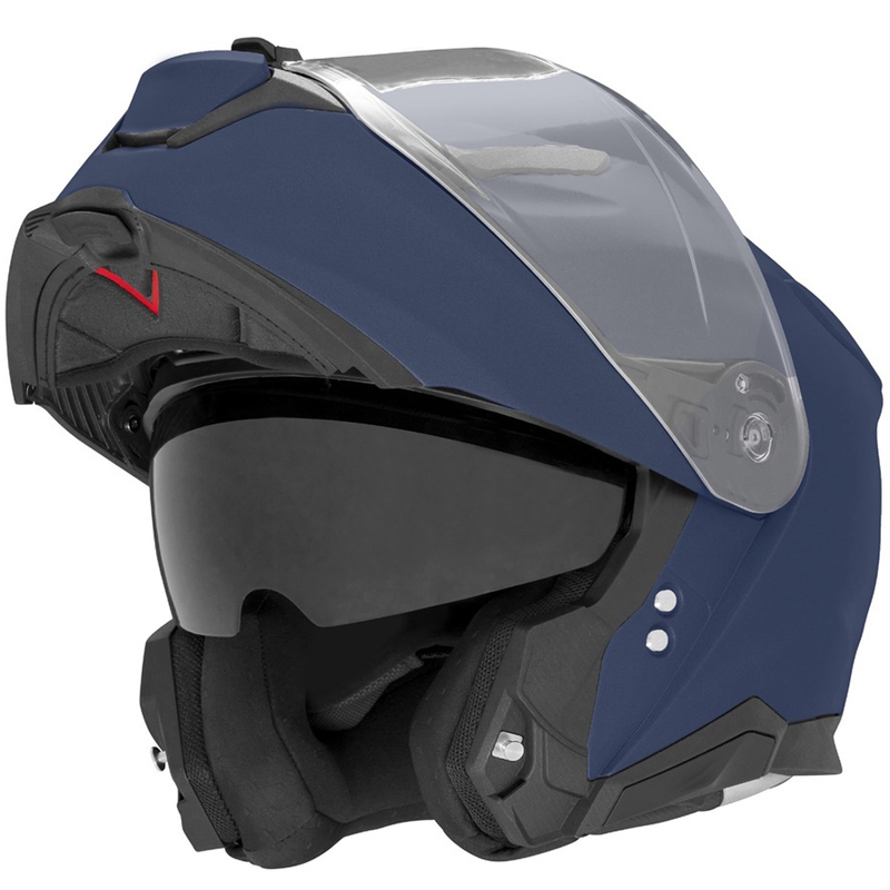 Cască de motocicletă pliabilă NOX N967 albastru mat