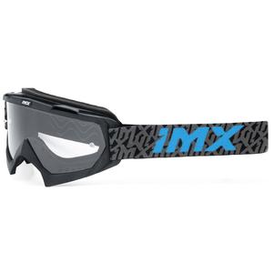 Ochelari de motocross iMX Mud negru-gri-albastru cu plexiglas transparent