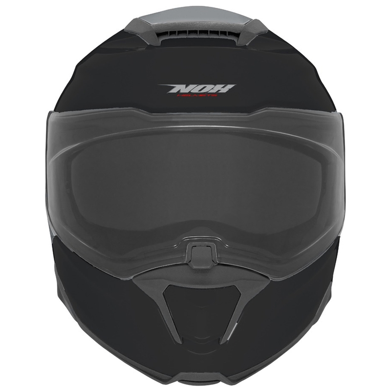 Cască de motocicletă pliabilă NOX N967 neagră lucioasă