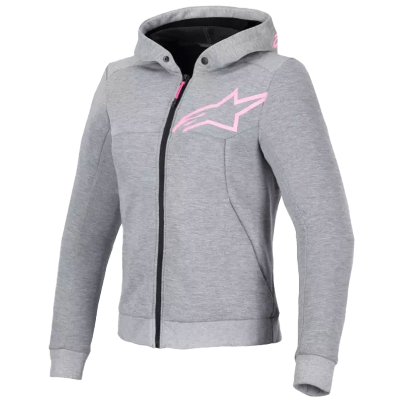 Jacheta moto dama Alpinestars Stella Chrome V2 Sport gri-roz