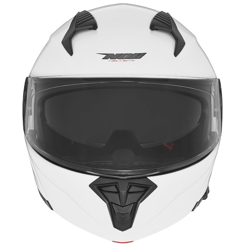 Casca de motocicleta rabatabila NOX N968 alb perlat