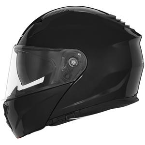 Casca de motocicleta rabatabila NOX N968 negru lucios