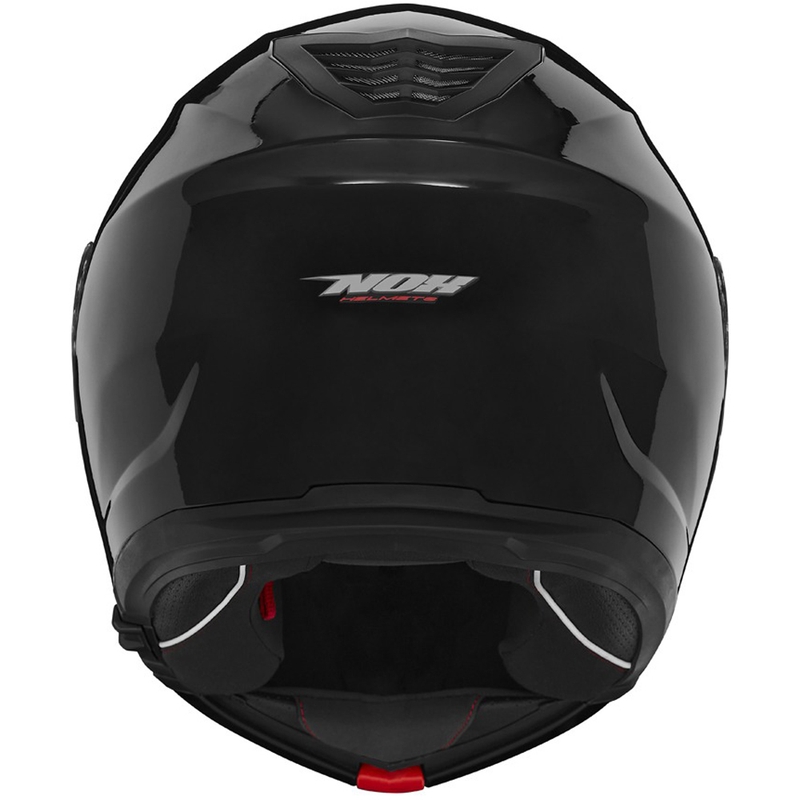 Casca de motocicleta rabatabila NOX N968 negru lucios