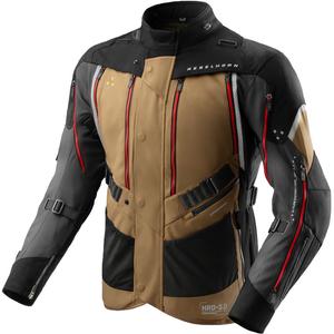 Geaca moto Rebelhorn Hardy 3.0 bej-gri-rosu