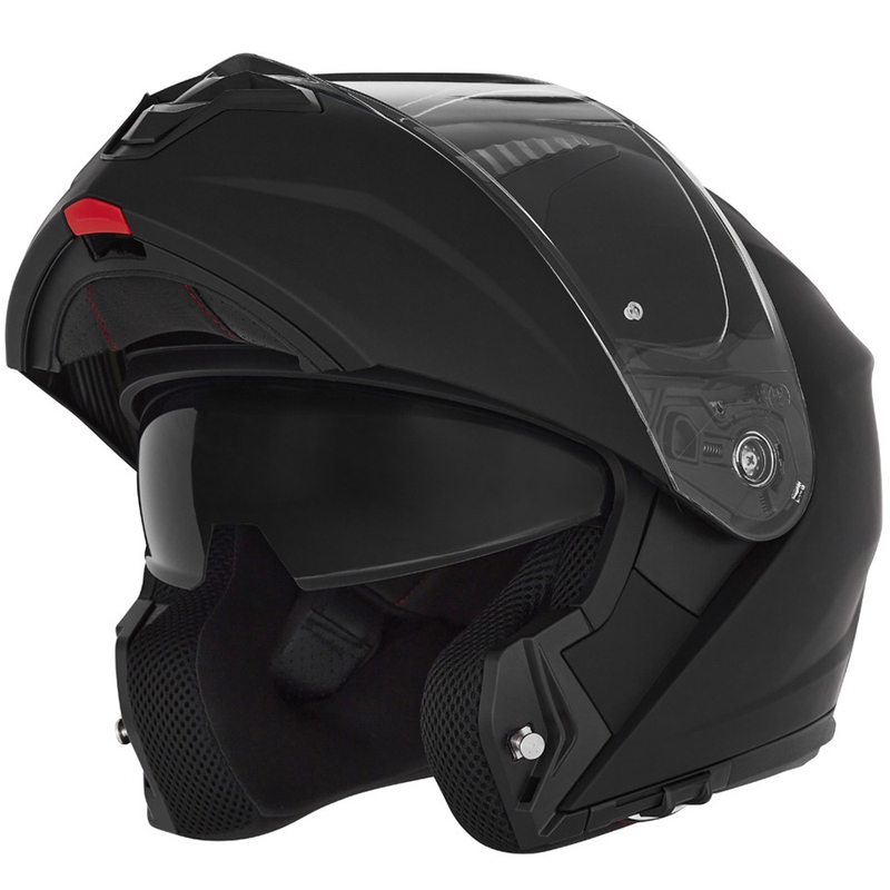 Casca de motocicleta rabatabila NOX N968 neagra mat