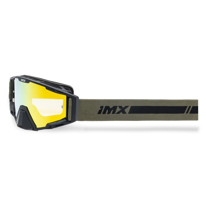 Ochelari de motocross iMX Sand negru-bronz cu plexiglas iridiu portocaliu