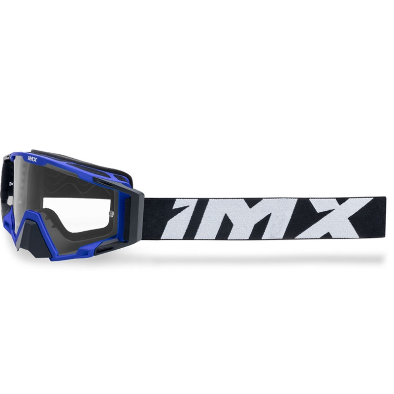 Ochelari de motocross iMX Sand negru-albastru cu plexiglas iridiu