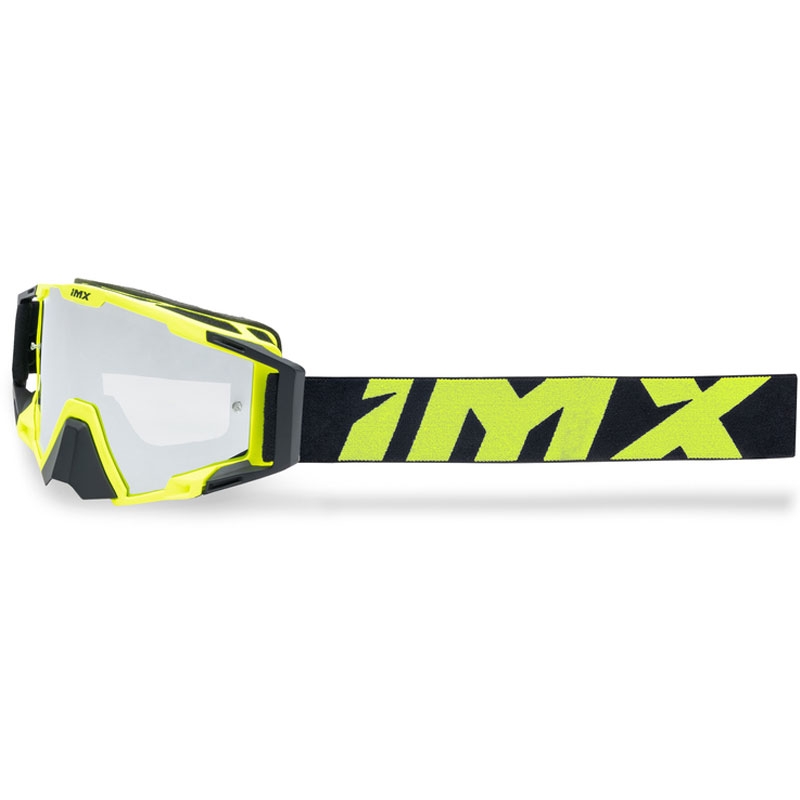 Ochelari de motocross iMX Sand galben-negru cu plexiglas iridiu