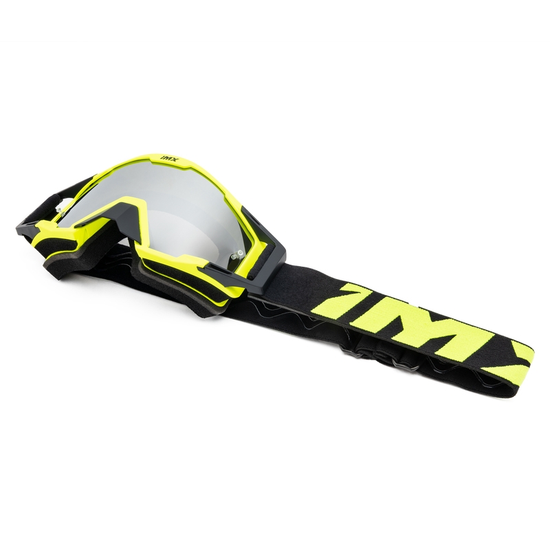 Ochelari de motocross iMX Sand galben-negru cu plexiglas iridiu