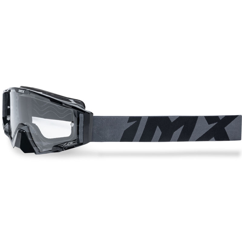 Ochelari de motocross iMX Sand gri-negru cu plexiglas iridiu