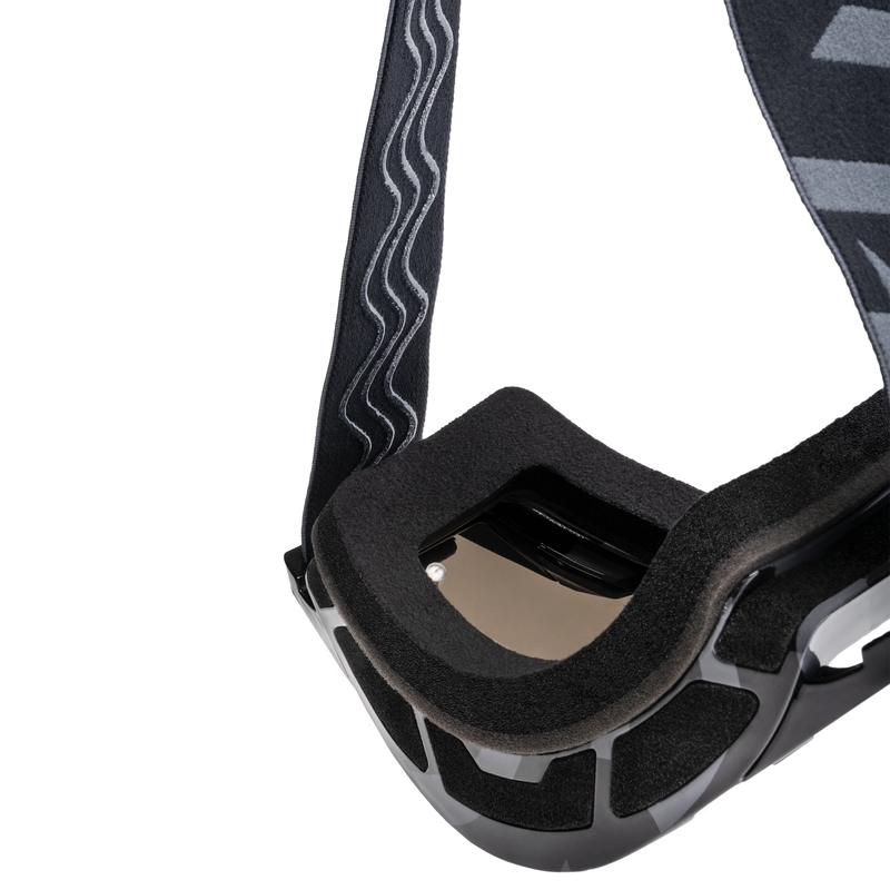 Ochelari de motocross iMX Sand gri-negru cu plexiglas iridiu