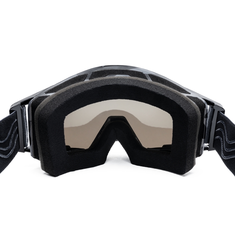 Ochelari de motocross iMX Sand gri-negru cu plexiglas iridiu