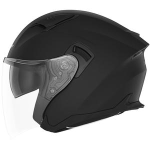 Casca de motociclete deschisa NOX N130 neagra mat