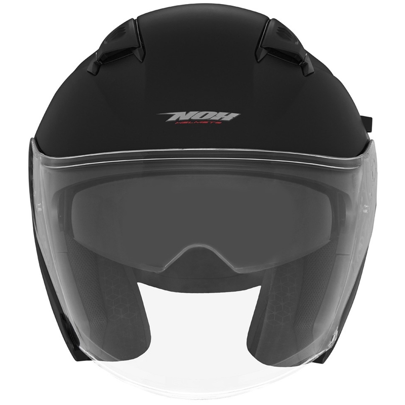 Casca de motociclete deschisa NOX N130 neagra mat