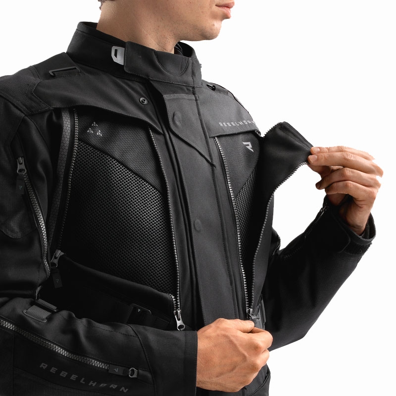 Geaca moto Rebelhorn Hardy 3.0 neagra