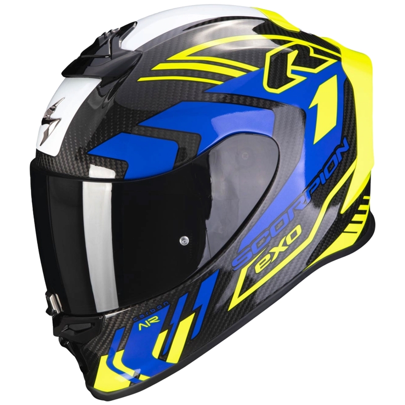 Cască integrală Scorpion EXO-R1 EVO Carbon Air Supra negru-galben-fluo-albastru
