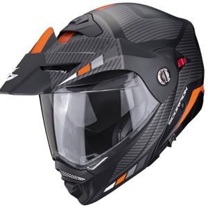 Cască de motocicletă SCORPION ADX-2 CAMINO negru-argintiu-portocaliu lichidare