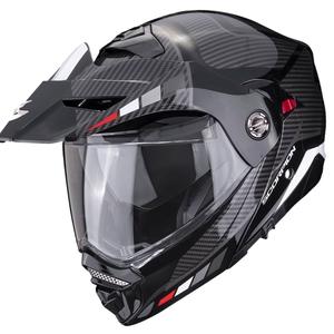 Cască de motocicletă SCORPION ADX-2 CAMINO negru-argintiu-roșu lichidare