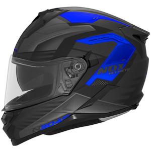 Casca moto integrala NOX N304S CARVER negru-albastru mat
