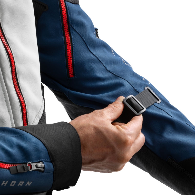 Geaca moto Rebelhorn Hardy 3.0 albastru-gri-rosu