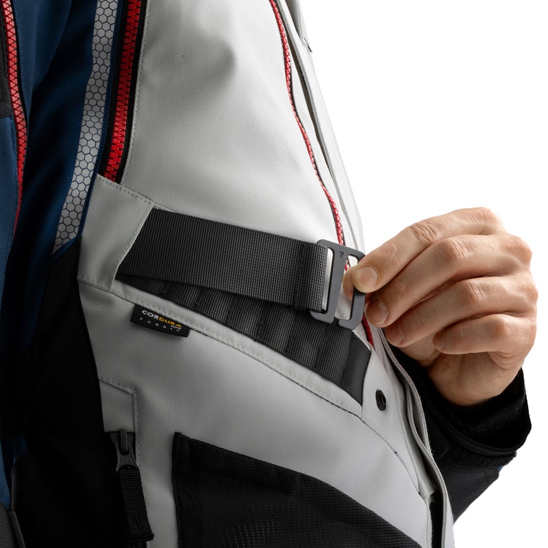 Geaca moto Rebelhorn Hardy 3.0 albastru-gri-rosu