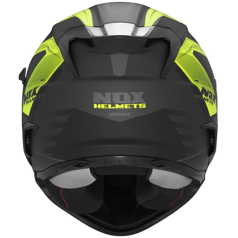 Casca integrala pentru motocicleta NOX N304S CARVER negru-galben mat