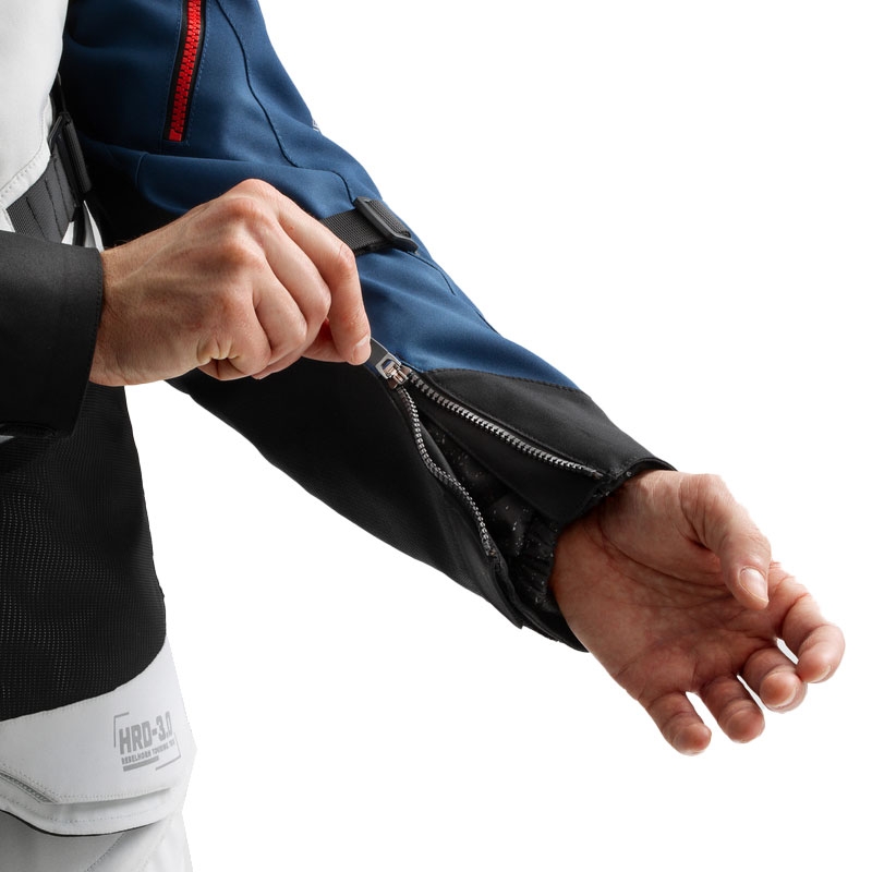 Geaca moto Rebelhorn Hardy 3.0 albastru-gri-rosu