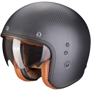 Cască de protecție deschisă Scorpion Belfast Evo Carbon Black Matte