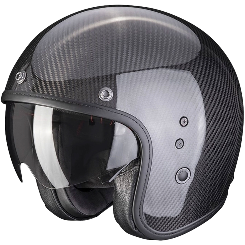 Cască de protecție deschisă Scorpion Belfast Evo Carbon Black