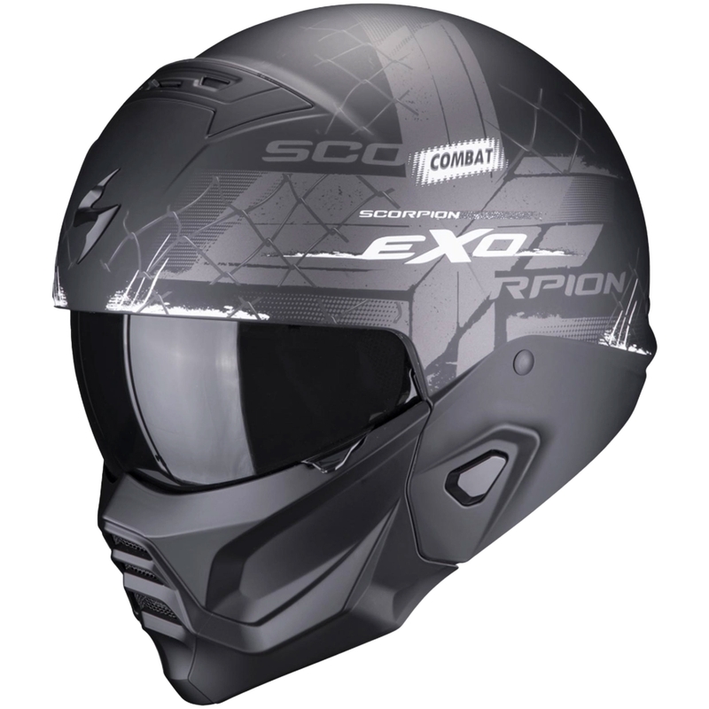 Cască Scorpion EXO-COMBAT II Xenon negru și alb mat