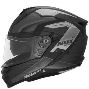 Casca moto integrala NOX N304S CARVER negru mat-titan