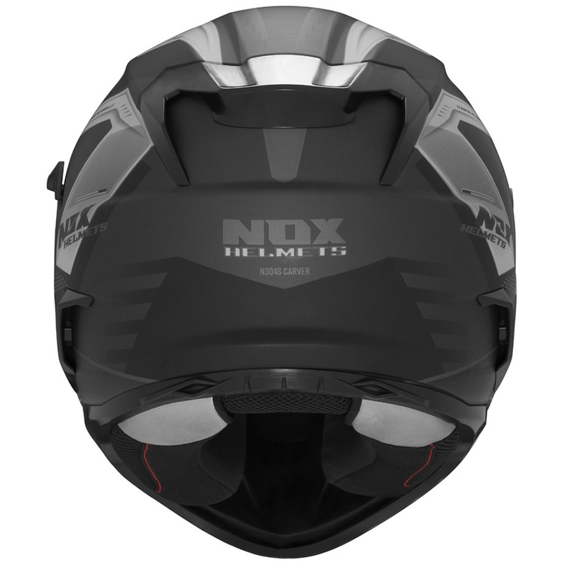 Casca moto integrala NOX N304S CARVER negru mat-titan