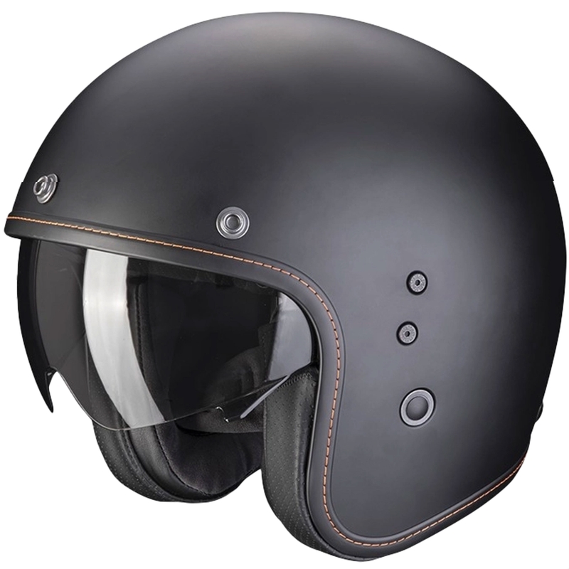 Cască de protecție deschisă SCORPION BELFAST EVO Solid  negru mat solid