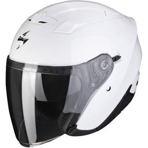 Cască de motocicletă deschisă SCORPION EXO-230 alb Solid